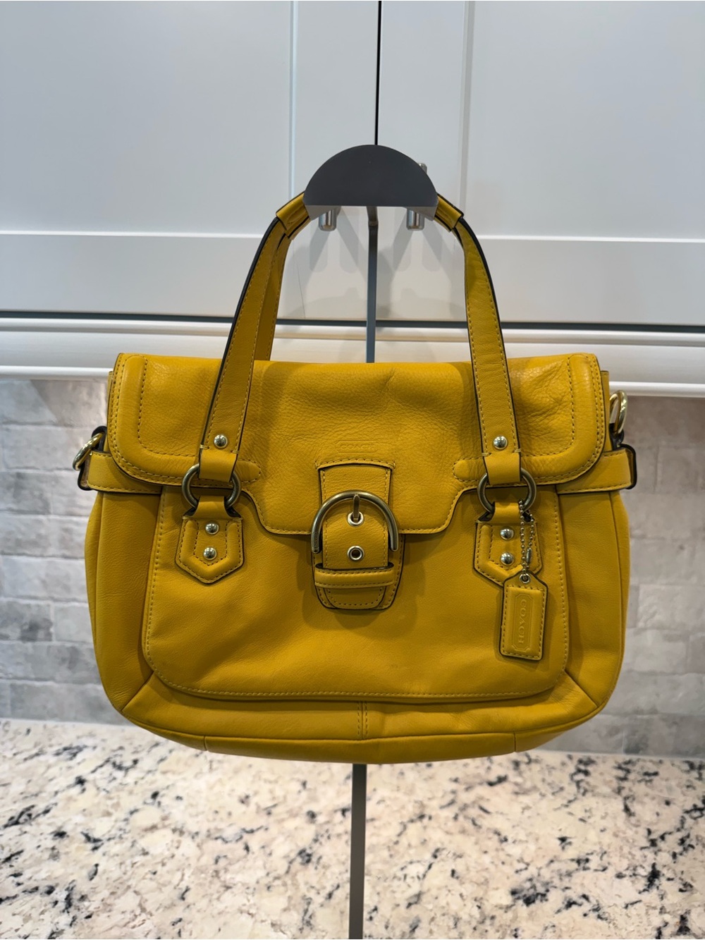 Coach EUC Yellow Leather Soho Satchel w/Hangtag